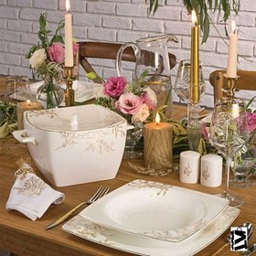 Resim Korkmaz A8428 Bone Selection 60 Parça Kare Yemek 