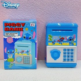 Resim 1 Adet Stitch & Angel Para Kasa, Güç Gerektirmez, Dekoratif Dijital Buton Tasarımı, Sevimli Kare Bozukluk Bankası, Oda Ofis Masa Süsü, Sınıf Arkadaşları, Aile ve Doğum Günleri İçin Harika Hediye 