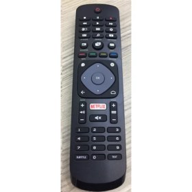 Resim Ata Elektronik Philips Phılıps Uyumlu 65PUS6521/12 Uyumlu Klavyesiz Yedek Televizyon Kumandası 65 Pus 6521 - Netflix Source Tuşlu 