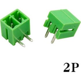 Resim Geçmeli Klemens 2 Pin 3.81mm Erkek 90 Derece 