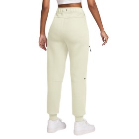 Resim Nike Sportswear Tech Fleece Mid-Rise Kadın Bej Günlük Stil Eşofman Altı HV6779-133 