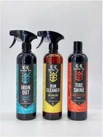 Resim EE CUSTOM CAR E&E Custom Car Demir Tozu Temizleyici 700 Ml, Jant Temizleyici 700 Ml, Lastik Parlatma Jeli 700 ml 