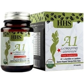 Resim Hhs A1 L-carnitine Lepidium Cam Şişe 30 Kapsül 
