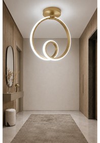 Resim Ovira Led Plafonyer Avize Beyaz Işık Eskitme 