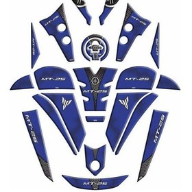 Resim SEVENKARDEŞLER Yamaha Mt25 2020 - 2023 Uyumlu Full Tank Pad Set 005 