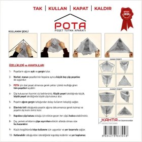 Resim Katlanır Çöp Kovası Her Poşete Uygun Mutfak Banyo Tezgah Üstü Çöp Poşet Teli Kamp Piknik Çöp Kutusu 