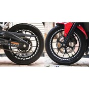 Resim Çınar Extreme Tam Tur Reflektif Beyaz (GRİ) Supersport Iç Jant Şeridi Sticker 