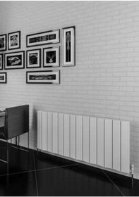 Resim Warma Cunda Yatay Alüminyum Radyatör 1325x600 Pütürlü Antrasit 7946 