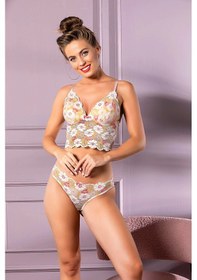 Resim Kocabey 32031 Dantelli Kaplı Desteksiz Bralet Slip Külot Takım SOMON 