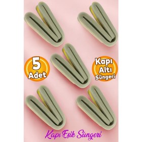 Resim Htm Yapı 5 Adet Yapışkanlı Kapı Altı Eşik Süngeri Bant Soğuk Isı Izolasyon Yalıtım Bandı Fitili Süngeri 90 cm 