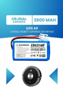 Resim Ilife A9 Uyumlu Batarya (ORJİNAL KAPASİTE) 2600mah Robot Süpürge Bataryası Değişimi 