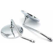 Resim Motosiklet Krom Yuvarlak Ayna 10 Mm Oem 