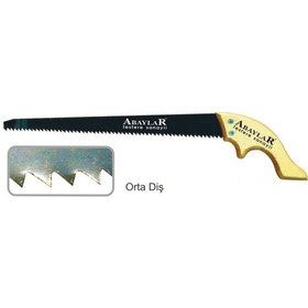 Resim Lar Orta Diş Bağ Testere 35 Cm - Ahşap Sap 