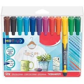 Resim İnce Uçlu 12'li Permanent Marker Seti 0 Colorless Blender 