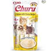 Resim Inaba Ciao Churu Cream Tavuklu ve Peynirli Kedi Ödül Kreması 4 x 14 Gr 