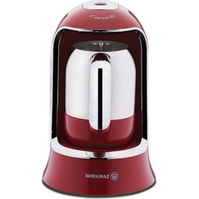 Resim Korkmaz A860-03 Kahvekolik Otomatik Kahve Makinesi Kırmızı-65 