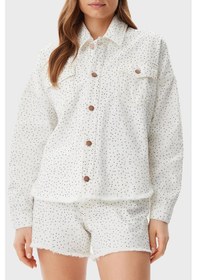 Resim Guess Bayan Kot Ceket W5gn90 D5n91 Gwbl Beyaz Beyaz 