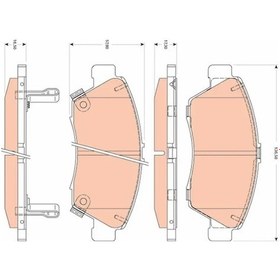 Resim Honda City 7 On Fren Balatasi 1.5 2021-2024 Trw Gdb3478 