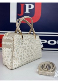 Resim Just Polo Kadın Kum Camel Omuz Çantası Ve Cüzdanı Kombini 4014mh Kum - Camel 