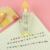 Resim 1 adet Kelebek ve Dinozor Desenli Rulo Damga Kalemi - Scrapbooking, Damga, ve DIY El Sanatları için Canlı Renkli Tasarımlar - Dayanıklı Plastik Ergonomik Tutuş, Sevimli Damgalar Hediye için, Dinozor Damgaları, Yaratıcı El Sanatları Aracı, Oyuncu Tasarım, Pürüzsüz Rulo Mekanizması 
