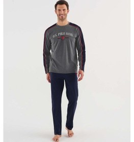 Resim U.S. Polo Assn. U.s Polo Assn 18620 Erkek Yuvarlak Yaka Pijama Takım 001 