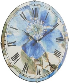 Resim Emores 36 Cm Dekoratif Gerçek Cam Bombe Sessiz Mekanizma Duvar Saati 