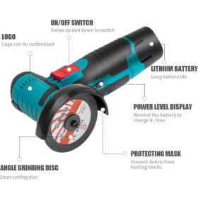 Resim 20W Şarjlı Avuç Içi Spiral Taşlama Seti, 2 Yıl Garanti 
