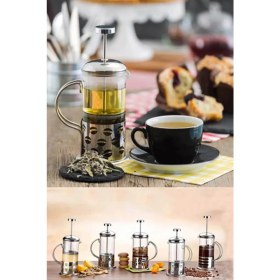 Resim Zenvia New Life 350ML Çelik French Press Bitki Demleme Bardağı Bls Fp 350 (ZNV-556) 