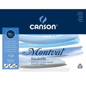Resim Canson Montval Suluboya Defteri Blok 300 G 18x25 CM 12 Safya 