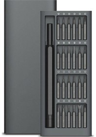 Resim Modaba 24 Parça Çelik Profesyonel Tornavida Seti 24 Parça Tamir Seti Saat Gözlük Tamir Seti 