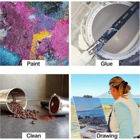 Resim 3'lü Boya Badana Kestirme Fırçası – 2,5/4,5/6,5 cm – Ergonomik Saplı – Duvar Kenar Köşe Kapı Korkuluk Resim Aktivite 