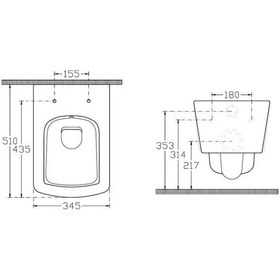 Resim Isvea - Valente Asma Klozet Kapaksız - 10vl02001sv Diğer 