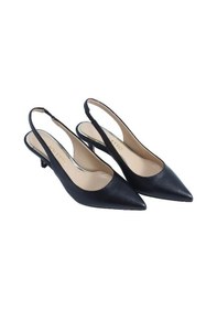 Resim Poletto Hakiki Deri Sıyah-altın Ayakkabı Gece/abiye 9841 52 V2-2506 Siyah 