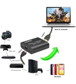Resim Alfais 4759 4K HDMI Ezcap USB Video Capture - HDMI Kaydedici Yakalama Kartı 