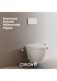 Resim Creavit Terra Mat Gri Boyalı Kumanda Paneli GP9002.00 Gri 