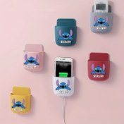 Resim Disney Stitch Deliksiz Duvara Monte Telefon Tutucu ve Uzaktan Kumanda Saklama Kutusu 