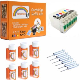 Resim Epson T0791-T0796 Uyumlu Kartuş Dolum Seti - 6 Renk 