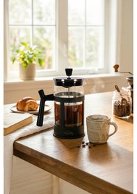 Resim Any Morning Ff084 Kahve Ve Bitki Çayı İçin French Press 600 Ml Siyah 