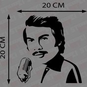 Resim STİCKERCI BEY Ferdi Tayfur Babalar Kuşağı Sticker Folyo Baskı Kaplama Etiketi Modifiye Ve Aksesuar Malzemesi 