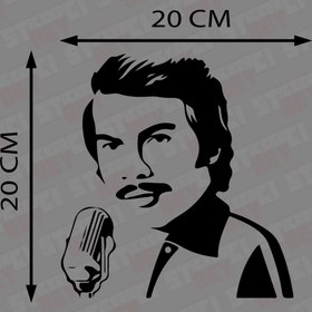 Resim STİCKERCI BEY Ferdi Tayfur Babalar Kuşağı Sticker Folyo Baskı Kaplama Etiketi Modifiye Ve Aksesuar Malzemesi 