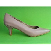Resim Bags Shoes Nish N324 Kadın Hakiki Deri Alçak Topuklu Klasik Stiletto Ayakkabı 