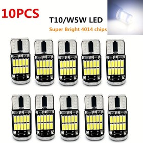 Resim 10 adet T10 W5W LED Araç İç Aydınlatması - Süper Parlak 4014 Çipler, Çok Renkli Seçenekleri (Beyaz/Kırmızı/Mavi/Sarı/Yeşil/Buz Mavisi/Pembe), Kolay Takma Montajı, 12V, Hata Kodu Yok, Aracınızın İçi Parlasın! 