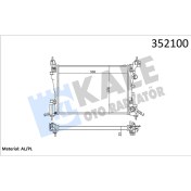 Resim Su Radyatörü Mekanik Fıat Grande Punto 13dmtj 08- / Opel Corsa D 1.0 1.2 1.4 06 