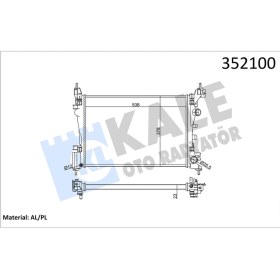Resim Su Radyatörü Mekanik Fıat Grande Punto 13dmtj 08- / Opel Corsa D 1.0 1.2 1.4 06 