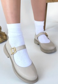 Resim No 35 Yokox Bej Cilt Oxford Ayakkabı 