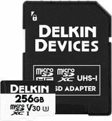 Resim Delkin Devices 64GB Hyperspeed UHS-I SDXC Hafıza Kartı + SD Adapter 