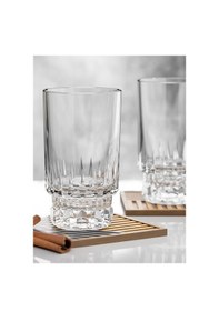 Resim 6 Lı Kristal Cam Kahve Yanı Su Bardağı Bardak Kupa 160ml 