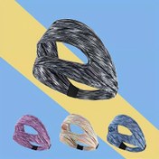 Resim 1 adet Nefes Alabilir Polyester Bisiklet VR Göz Delikli Saç Bandı - Ter Emici, Güneş Koruyucu Saç Bandı Siyah, Gri, Mor, Mavi Renklerde Ayarlanabilir Kayışlı Dış Aktiviteler İçin 