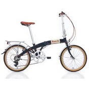 Resim Bianchi Foldıng New Vıntage Katlanır Bisiklet 290h 20 Jant 7 Vites Siyah Glossy 