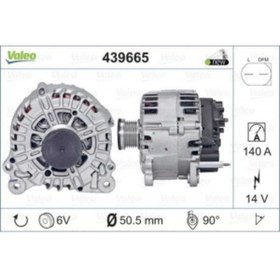 Resim Valeo ALTERNATOR 12V 140A T5 2,0TDI GOLF VI 2,0TDI PASSAT 2,0 FSI TDI / JETTA III IV 2,0FSI / TDI / CADDY 